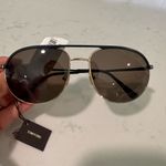 Tom Ford  Black and Gold Aviator Sunglasses Photo 1