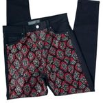 Topshop Jamie Snake Print Studded Jeans Photo 8