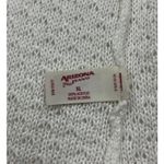 Full Crochet Knit Duster Cardigan Sweater XL Cream Boho Coastal Grandma Cottage Photo 6