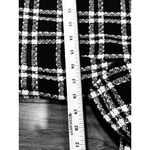 Amanda Smith  Plaid Black White Long Coat Womens 6 Classic 96% Wool Pockets Cozy Photo 11