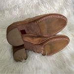 Marsell suede‎ distressed suede tan stacked block heel booties 37.5 Size 7.5 Photo 6