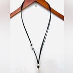 Sweet Lola | Black & Silver Opera Necklace Photo 0