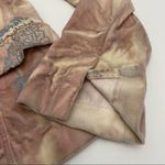 Bebe Vintage  Velvet Blush Tie Dye Paisley Single Button Blazer Photo 8