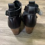 Target 🌿 Black Criss Cross Buckle Heel Boots; 9.5 Photo 9