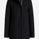J.Crew  Wool Cocoon City Pea Coat Size 6 Black J6140 Photo 0