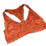 Victoria's Secret Orange Auburn Victoria’s Secret Bralette Bra Women’s Size Small Lace Design Fit! Photo 0