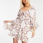 ASOS Design 70’s Sleeve Mini Dress in Floral Print Size 6 Photo 0