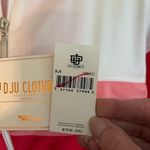 DJU Clothing Company color block zip front athletic jacket with pockets. NWT Size M Photo 7