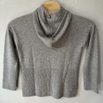 NAADAM Wool Cashmere High‎ Low High Neck Hoodie Heather Gray Women's Size Small Photo 0