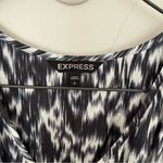 EXPRESS  dark blue and white high low dress Photo 3