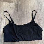 ANDIE  SWIM Riviera Bikini Top Flat Black Scoop Neck Adjustable Strap Medium‎ Photo 2