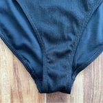 Missguided NWT Black Ribbed High Waisted Bikini Bottom Mix & Match Size 6 Photo 4