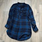 Wet Seal  flannel half button front top Photo 0