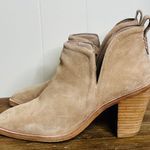 Jeffrey Campbell Rosee Beige Suede Booties Women's 9 Fall Leather Western Boho Photo 2
