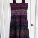 Anthropologie Cecilia Prado • Peregrine Abstract Midi Dress tiered black purple Photo 9