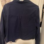 Cropped button up Blue Photo 5