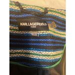 Karl Lagerfeld  Size 16 Fringe Tweed Poly‎ Cotton Blend Career Blazer Jacket Photo 2