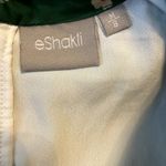 Eshakti  Sheath Dress 50s Retro Ruched Back V-Neck Flower Print Green M 8 Photo 3