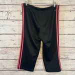 Adidas  Athletic Pants "Climalite" Cropped Black with Pink Stripes-Medium Photo 1