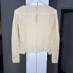 J.Crew NWT  Featherweight Cashmere Tie-front Cardigan Sweet Meringue Yellow Photo 2