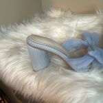 Blue Mules with Decorative Bow Size 6 Photo 6