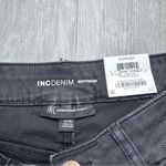 INC Women's NWT Black Leopard Patch High Waist Boyfriend Jeans 6/28 Photo 2