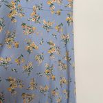August Sky Blue Floral Off the Shoulder Midi Dress Photo 6