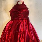 Women’s Gorgeous Red Formal Bridal Dress Two Pieces Photo 11