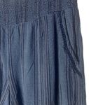 Three Dots  Women’s Medium Casual Shorts Pull On Printed Navy Blue Photo 4