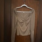 Free People Intimately  Ciao Bella Ruched Top Brown Size M Photo 1