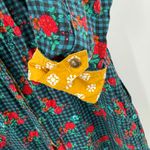 Matilda Jane Dress Size Medium Shirt Button Down Plaid Floral Buffalo Check Photo 8