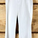 Gap  White Wide Leg Pants Womens Size 12 Regular Cotton Linen Blend Scandi Girl Photo 0