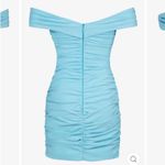 Heiress Beverly Hills Blue Corset Draped Dress Off Shoulder Women’s Size L Size L Photo 2