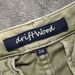 Driftwood  Connie Shorts Womens 26 Green Floral Embroidered Pockets Photo 1