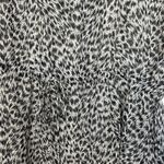 Michael Kors  Sheer Swimsuit Cover Up Black White Jaguar Print Size‎ Large Photo 4