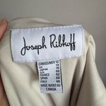 Joseph Ribkoff Cream Sequin Shawl Knee Length Sheath Dress Womens 12 Formal MOB Photo 5