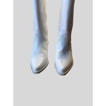 Soda White Western Cowboy Boots Embroidered Design Block Heel Size 5 Photo 8