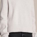 all saints gray eloise jumper knit pullover sweater tie sleeves Photo 0