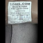 Sorel  Major Gray Lace-up Canvas Leather trim outdoor boots Women's size 7 Photo 6