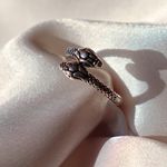 Boutique Silver Snake Ring Adjustable 5-9 Photo 0