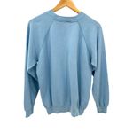 Hanes VTG 80s Sew Goes It Teddy Bear Rainbow Sweatshirt M Blue USA Made Photo 4