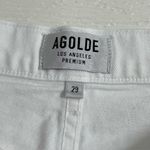 AGOLDE  Riley High Rise Straight Crop Jeans in Blurred‎ White Size 29 Denim Photo 9