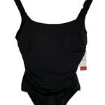 Jantzen NEW Black One Piece Swimsuit Size 6 support tummy control underwire sexy Photo 0