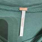 Free People  Green Slouchy One Shoulder Long Sleeve Top Sz S Photo 4