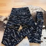 Lululemon  Wunder Under Pant High Rise Graf Black White Size‎ 4 Photo 5