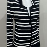 United States Sweaters  black and white striped button up cardigan Photo 1