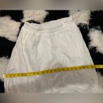 Grace Elements  100% Cotton White Flowy Midi Skirt Size Large Photo 6