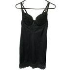 Delicates Lace Trim Bodysuit Lingerie Black Women's Sleepwear Intimates 36B Photo 0