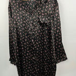 Morgan Taylor  Intimates Floral Black sleep night gown button down size 2X XXL Photo 0