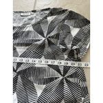 Masai Top Womens Medium Black White Abstract Tunic Artsy Abstract Boho Black Photo 5